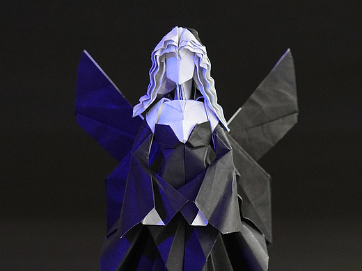折纸设计 蝶衣少女 一张纸不剪不拼