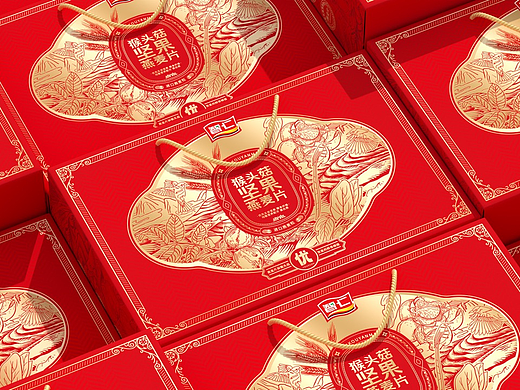 智仁燕麦礼盒包装设计