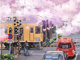 日式场景临摹