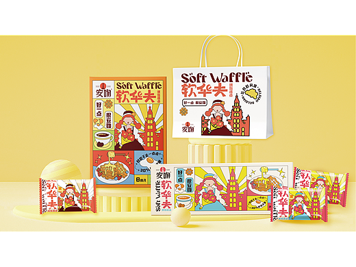 回头客 安吻 软式华夫面包包装设计