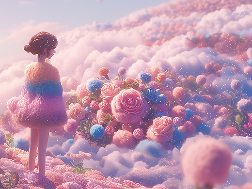 梦幻绒光：粉红色的旋律