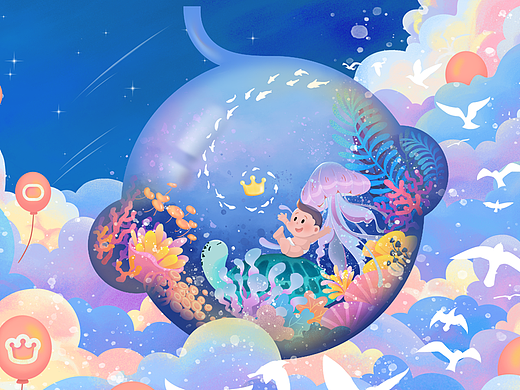 Babycare-云间的小小冒险（个人主页-ZNjY5NzI2NzY=） - 海报 - 站酷设计师JoJommm原创素材 - 站酷ZCOOL