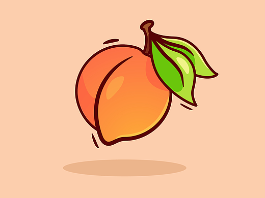 插画-桃子~