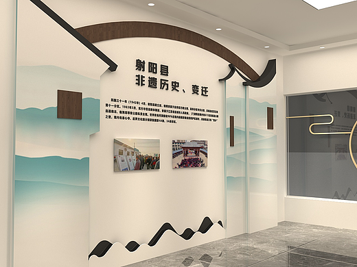 射阳非遗历史文化展厅设计3D效果图（一稿）