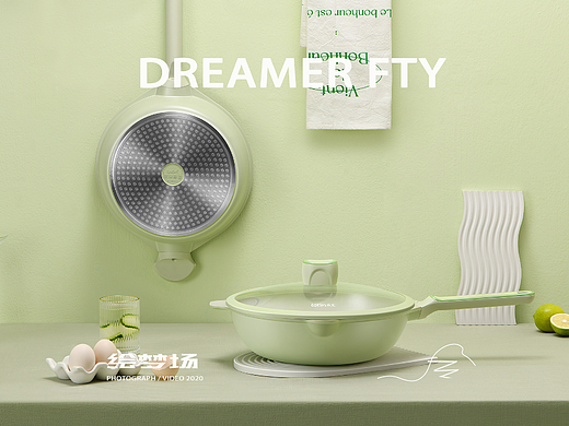 锅具摄影 | 麦饭石炒锅不粘锅 ✖ 绘梦场DREAMERFTY 