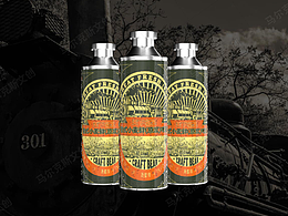 德式小麦鲜精酿啤酒包装设计