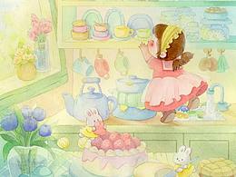 準(zhǔn)備下午茶的小廚娘