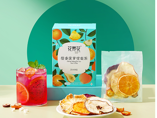 花茶拍摄 混合果茶拍摄