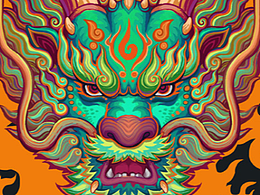 龙年插画-大威天龙-可授权合作