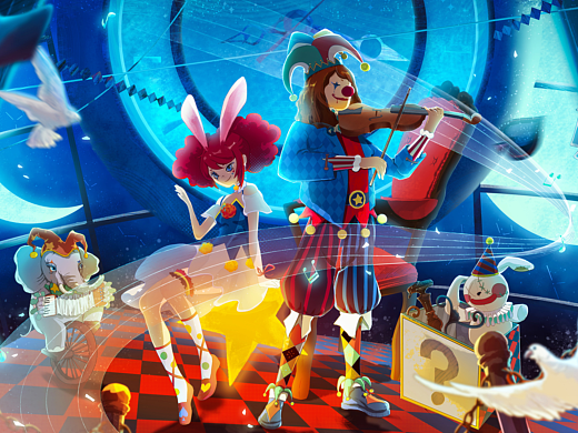 淘寶人生X西方名畫-時空盡頭的表演（個人主頁-ZNjI4NTU5MDQ=） - 商業(yè)插畫 - 站酷設(shè)計師暴躁六六原創(chuàng)素材 - 站酷ZCOOL