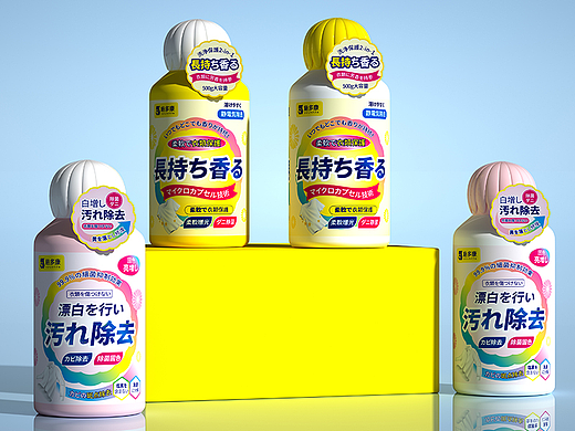 日本白衣清洁剂包装设计 | 瓶型设计