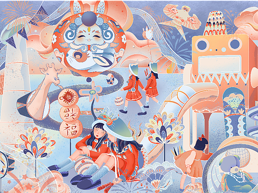 游乐园（个人主页-ZNjQxNjg5NDg=） - 商业插画 - 站酷设计师肖同同原创素材 - 站酷ZCOOL
