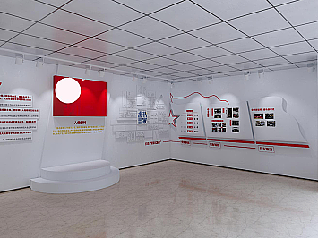 简约 大气 党建文化墙设计