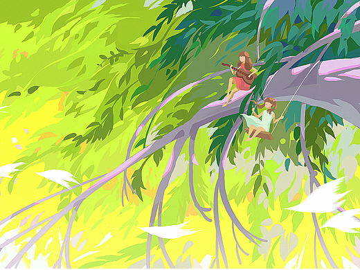 春日游（个人主页-ZNjQzNjczMjA=） - 创作习作 - 站酷设计师糖糖米拉原创素材 - 站酷ZCOOL