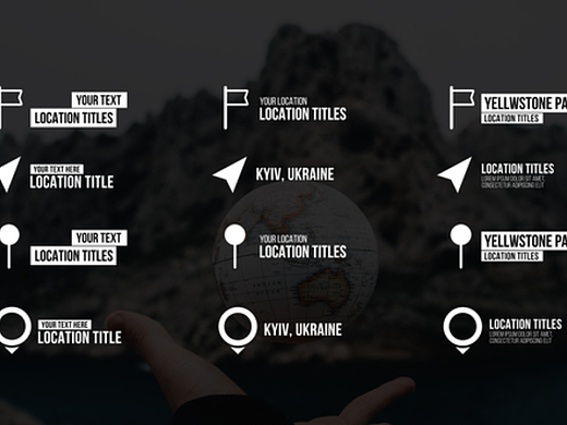 AE模板 | 动态动画位置标题展示