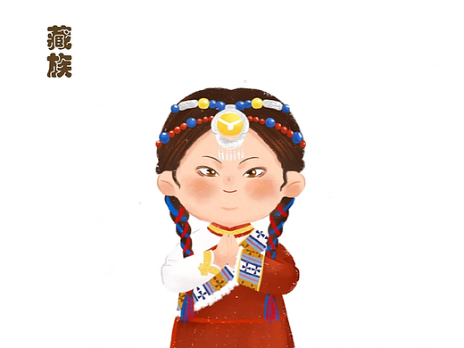 藏族女孩