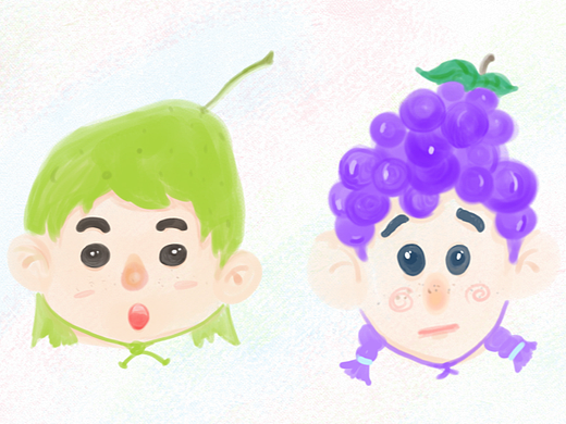 水果頭（個(gè)人主頁(yè)-ZNjU0MDExODA=） - 兒童插畫 - 站酷設(shè)計(jì)師Z59432101原創(chuàng)素材 - 站酷ZCOOL