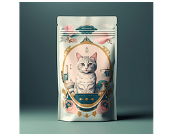 （个人设计）可爱贵族公主风格猫粮包装设计