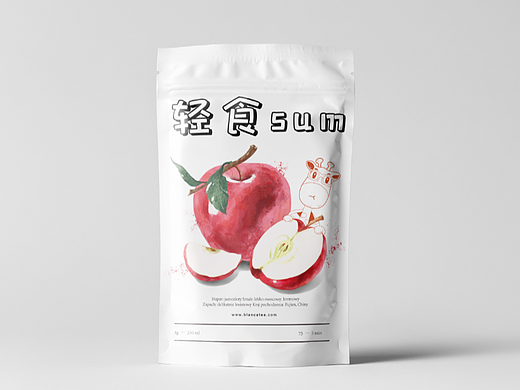水彩风格食品包装插画