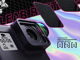 Gopro相机产品渲染&详情板式