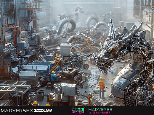 铁之梦韵：斑驳巨龙与工业纪的低语