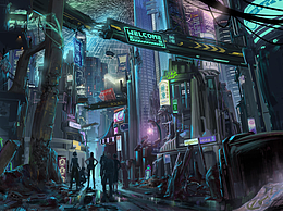 賽博朋克風劇本殺海報設計