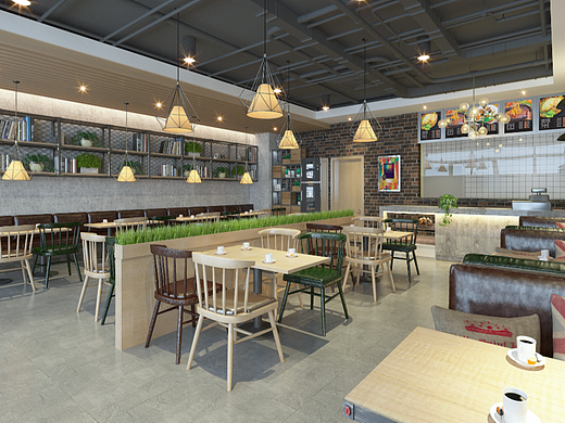 银川装修公司|银川老潼关肉夹馍餐厅装修设计方案鉴赏