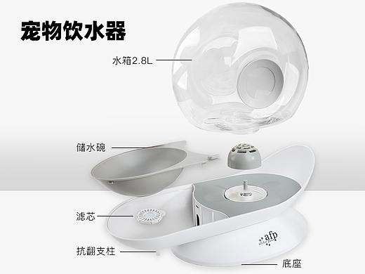 宠物饮水器详情页-蜗牛设计-2.8L水容量