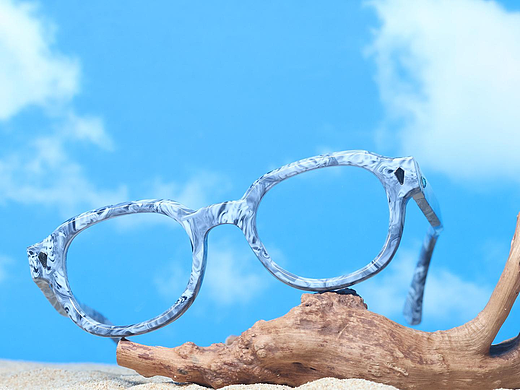 胶架眼镜代加工工厂_JMM同款蓝花料眼镜MF7705-新创森