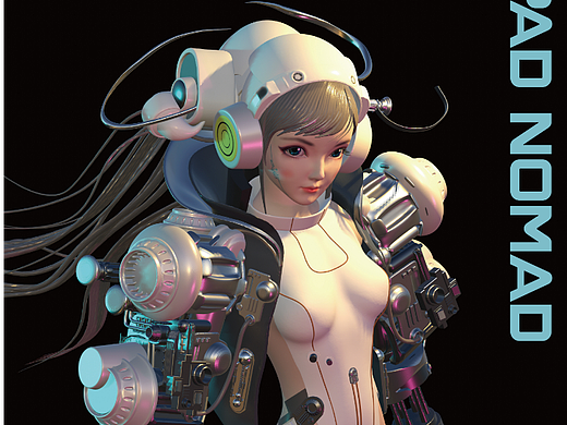 nomad建模_机械姬{原创}（个人主页-ZNjQyMTYyMTY=） - 玩具 - 站酷设计师心境空间原创素材 - 站酷ZCOOL