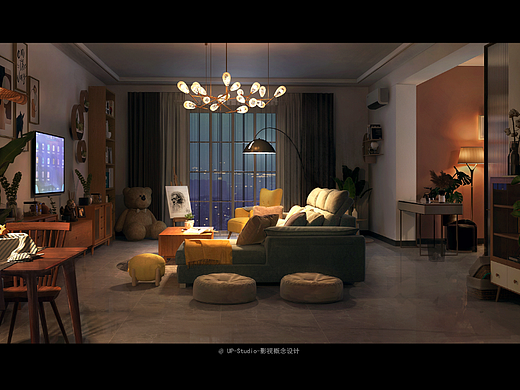 UP STUDIO 影视概念设计班现代戏学生气氛图作品4