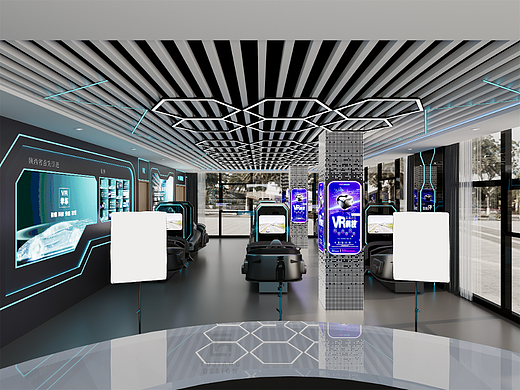 科技风灵感下的VR体验馆设计