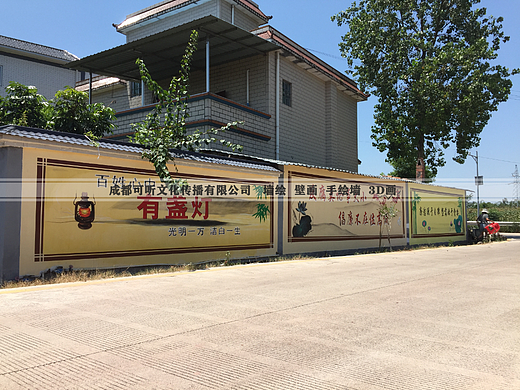 外墙彩绘 室外墙绘 乡村振兴