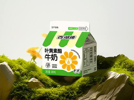西湖牌叶黄素酯牛奶包装设计 | 美域盛华