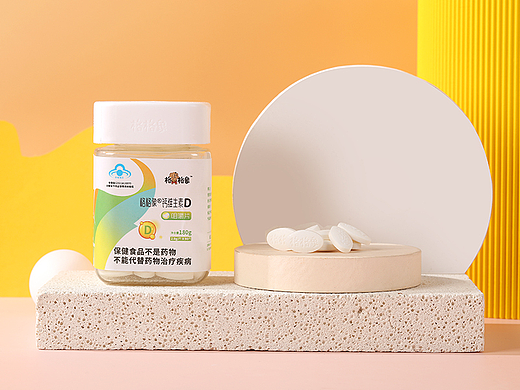 钙维生素D咀嚼片拍摄