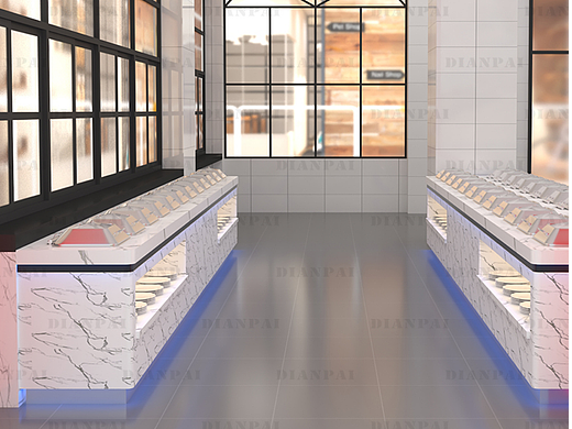 事业单位食堂餐厅自助取餐台厂家设计