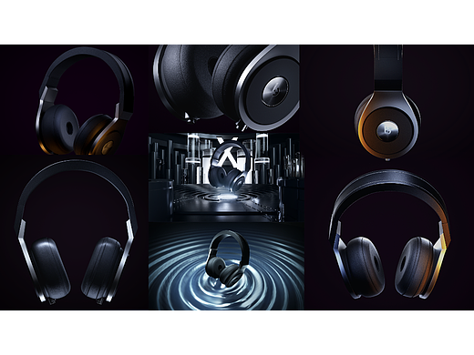 頭戴式藍牙耳機（個人主頁-ZNjQ3Njg1ODA=） - 其他三維 - 站酷設(shè)計師我不是小弟原創(chuàng)素材 - 站酷ZCOOL