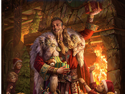 《Vikingard》圣诞（个人主页-ZNjc5MjkyMzI=） - 商业插画 - 站酷设计师鹿野fb原创素材 - 站酷ZCOOL