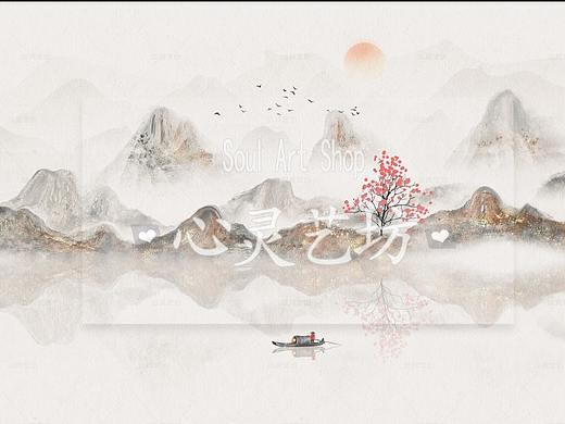 中国风意境山水画