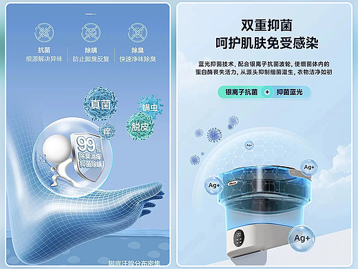 电商详情页“抗菌抑菌”如何实现卖点可视化的呢？