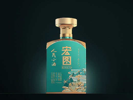 人民小酒第二代宏图包装设计