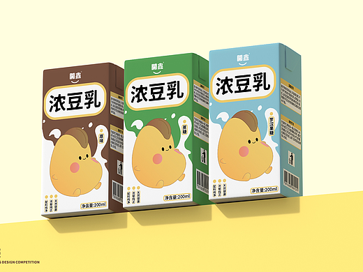 開鑫浓豆乳包装 | 可可爱爱没有脑袋