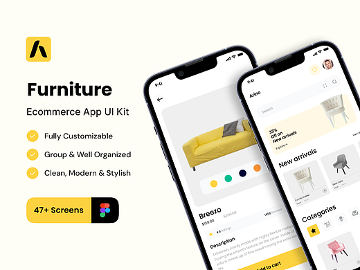 Arino - Furniture ecommerce App UI Kit（个人主页-ZNjcyNzEyOTI=） - 游戏UI - 站酷设计师雪花罐头原创素材 - 站酷ZCOOL