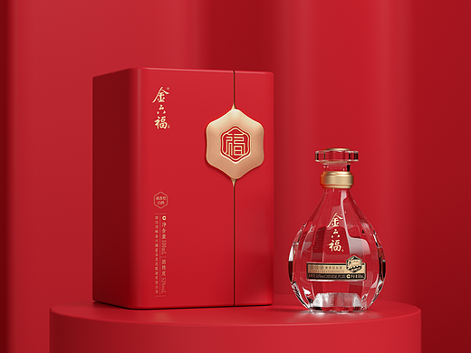 酒包装-金六福 新时代五星 白酒包装设计