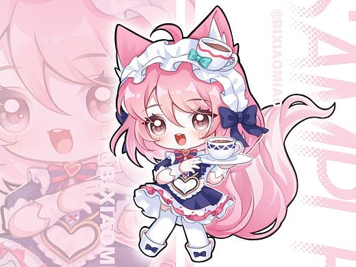王者妲己女仆咖啡Q版