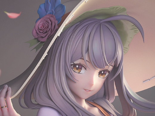 罗其胜-ZBrush二次元美少女原型手办制作流程教学
