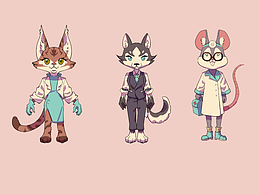 動物醫(yī)院角色設計