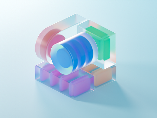 【Blender】毛玻璃建模渲染练习