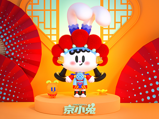 国风京剧文化IP《京小兔》国潮古风文创兔年IP形象
