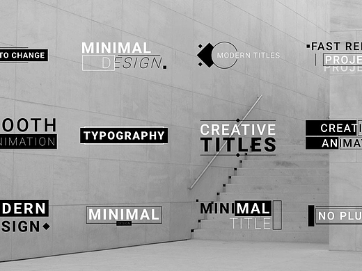 PR模板|简洁高级设计元素动画标题展示活动公告博客